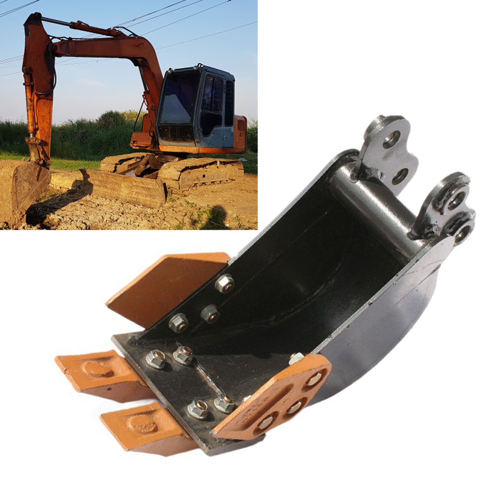 Heavy Equipment Excavator - Metal Mini Ekskavatör Kepçesi Aşınmayı Önler